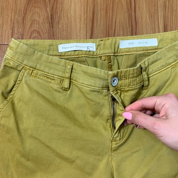 Anthropologie Pilcro & The Letterpress The Stet Mustard Pants - Picture 6 of 13